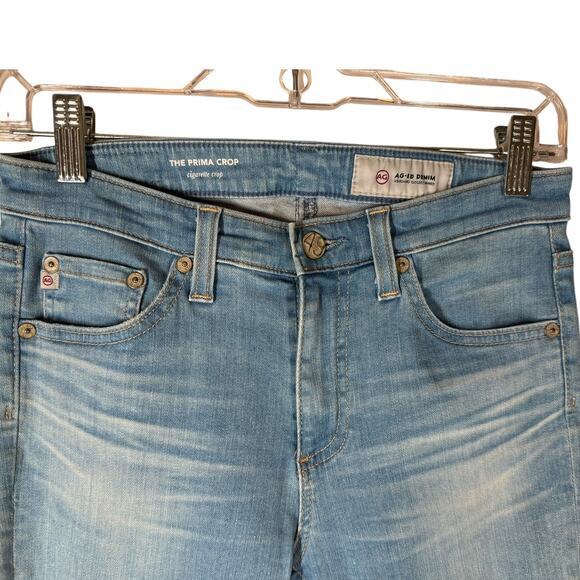AG Adriano Goldschmied‎ The Prima Crop Light Wash Mid Rise Skinny Jeans 26 - Picture 3 of 9